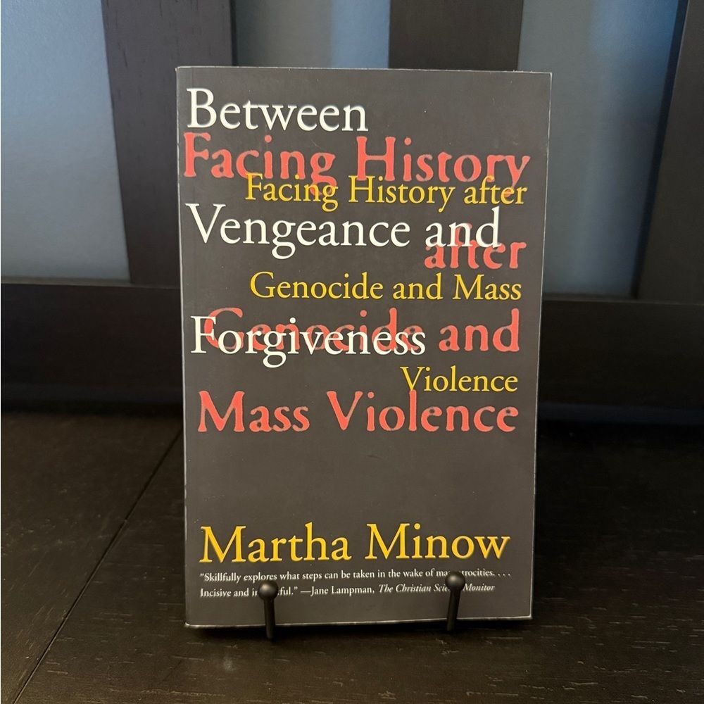 Between Vengeance and Forgiveness by Martha Minnow Paperback Book